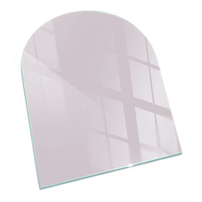 Protector suelo para estufa de leña semi-ovalada Color morado claro