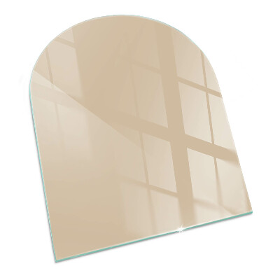 Placa protectora suelo estufa semi-ovalada Color beige