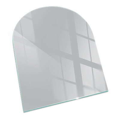 Protector suelo para estufa de leña semi-ovalada Color Gris claro