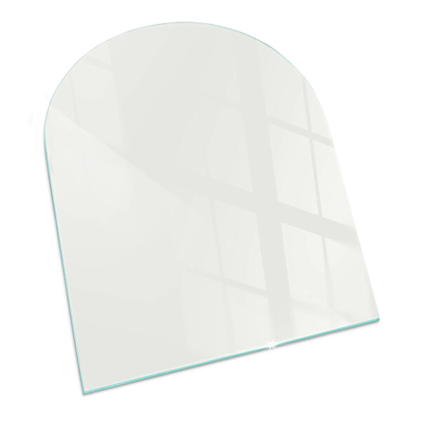 Placa protectora suelo estufa semi-ovalada Color marfil