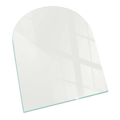 Placa protectora suelo estufa semi-ovalada Color marfil