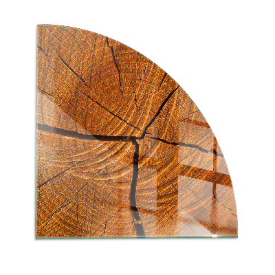 Protector de suelo para estufa quarter Veta de la madera en sección transversal