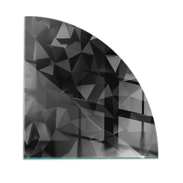 Placa de protección para estufa quarter geometría tridimensional