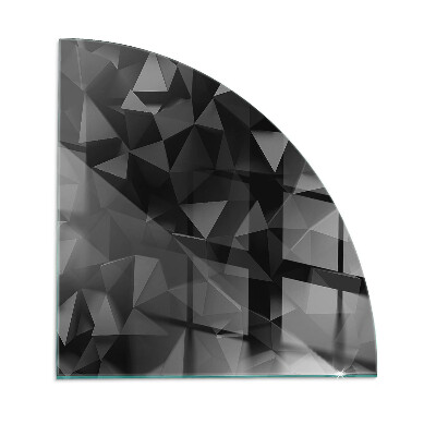 Placa de protección para estufa quarter geometría tridimensional