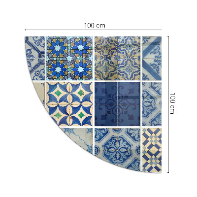 Placa de protección para estufa quarter Patrones de azulejos de cerámica
