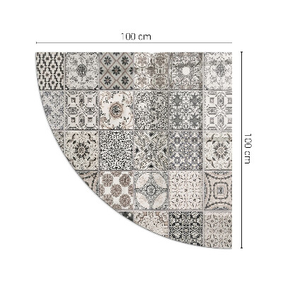 Protector de suelo para estufa quarter Patrones de azulejos decorativos