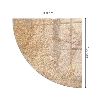 Protector de suelo para estufa quarter Textura de piedra natural