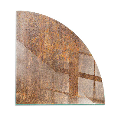 Placa de protección para estufa quarter Textura de óxido en el metal
