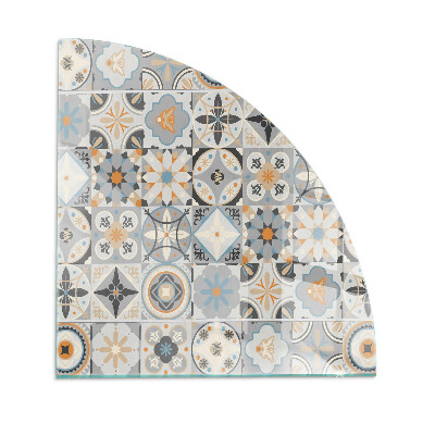 Protector de suelo para estufa quarter Patrones de mosaico en azulejos