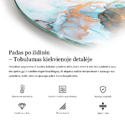 Protector de suelo para estufa quarter Tableros en diferentes tonos