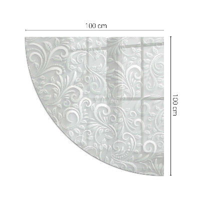 Protector de suelo para estufa quarter Elegante patrón de planta
