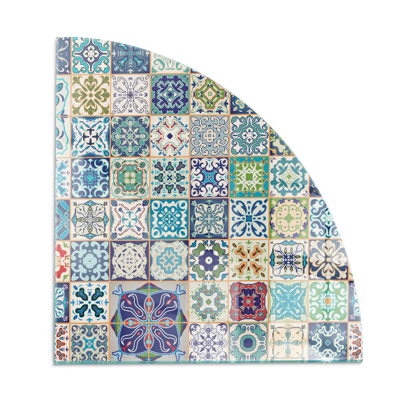 Placa de protección para estufa quarter Patrones de mosaico en azulejos