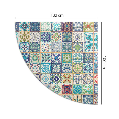 Placa de protección para estufa quarter Patrones de mosaico en azulejos