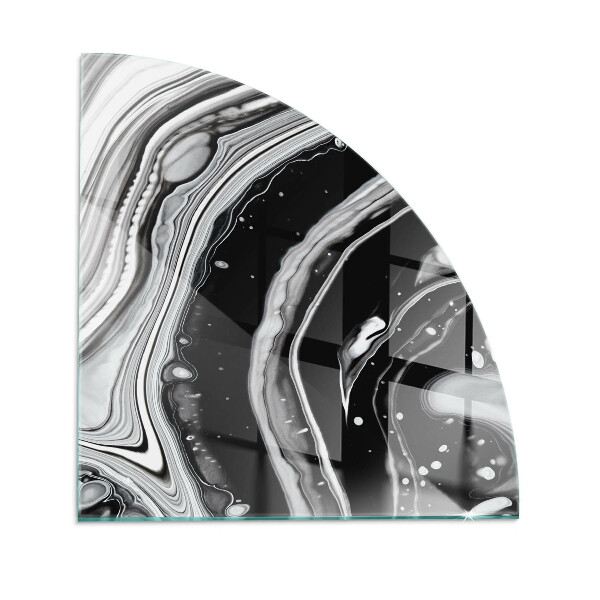 Placa de protección para estufa quarter Ondas y líneas abstractas