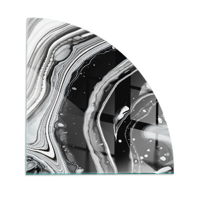 Placa de protección para estufa quarter Ondas y líneas abstractas