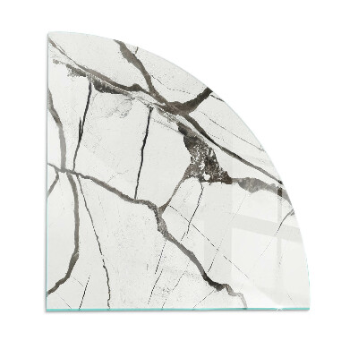 Placa de protección para estufa quarter Patrón de vetas de mármol