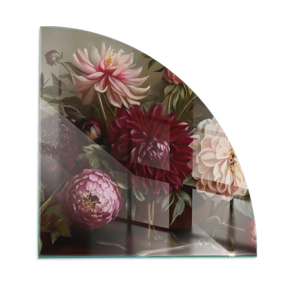 Protector de suelo para estufa quarter Ramo de flores en detalle