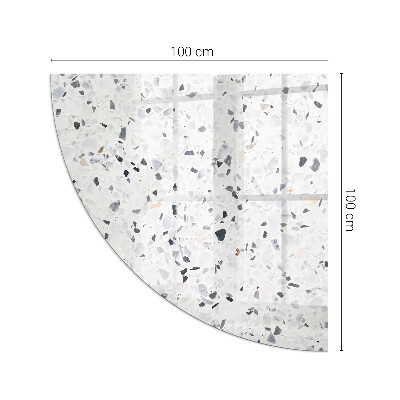 Placa de protección para estufa quarter Patrón de piedra con partículas