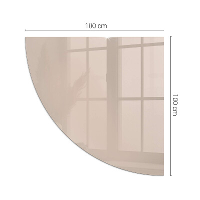 Protector de suelo para estufa quarter Color marrón claro