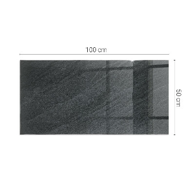 Protector de suelo para estufa rectangular Textura de piedra natural