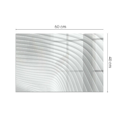 Protector suelo para estufa de leña rectangular Ondas de líneas delicadas