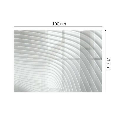 Protector suelo para estufa de leña rectangular Ondas de líneas delicadas