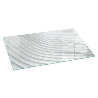 Protector suelo para estufa de leña rectangular Ondas de líneas delicadas