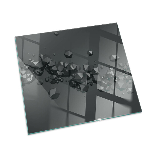 Protector de suelo para estufa rectangular Nube abstracta de sólidos