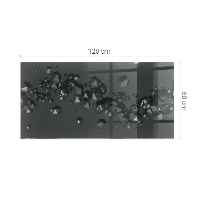 Protector de suelo para estufa rectangular Nube abstracta de sólidos