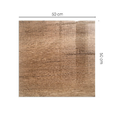 Protector suelo para estufa de leña rectangular Patrón de madera natural