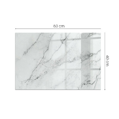 Protector de suelo para estufa rectangular Patrón de mármol veteado