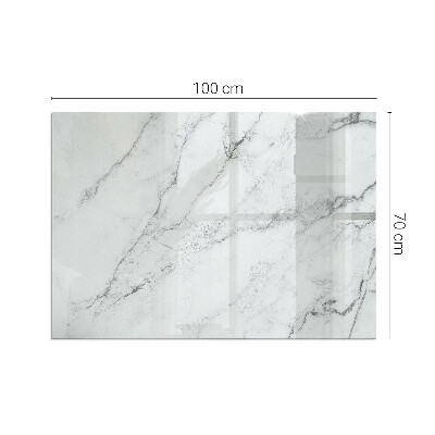 Protector de suelo para estufa rectangular Patrón de mármol veteado