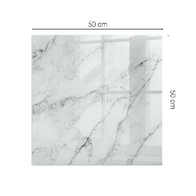 Protector de suelo para estufa rectangular Patrón de mármol veteado