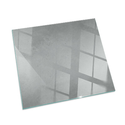 Protector suelo para estufa de leña rectangular Textura de hormigón con efecto