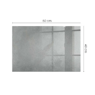 Protector suelo para estufa de leña rectangular Textura de hormigón con efecto
