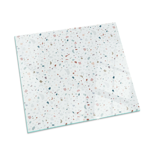Protector suelo para estufa de leña rectangular Patrón con formas pequeñas
