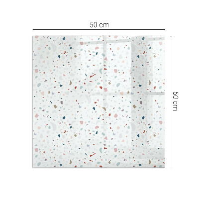Protector suelo para estufa de leña rectangular Patrón con formas pequeñas