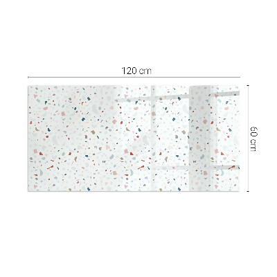 Protector suelo para estufa de leña rectangular Patrón con formas pequeñas