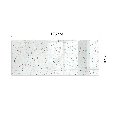 Protector suelo para estufa de leña rectangular Patrón con formas pequeñas