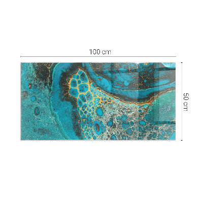 Protector de suelo para estufa rectangular Patrón orgánico abstracto