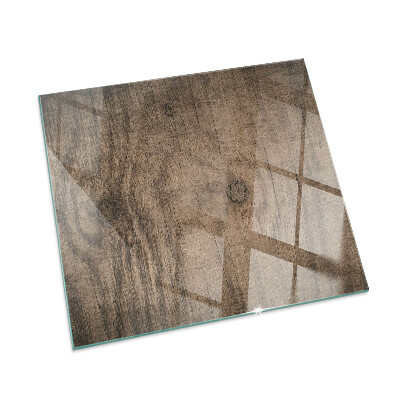 Protector de suelo para estufa rectangular Patrón de madera natural