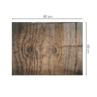 Protector de suelo para estufa rectangular Patrón de madera natural