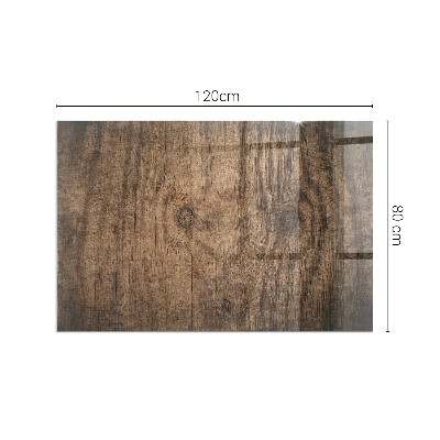 Protector de suelo para estufa rectangular Patrón de madera natural
