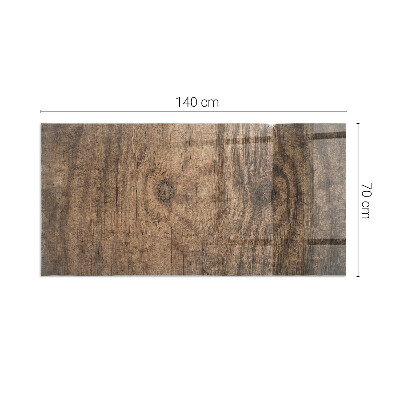Protector de suelo para estufa rectangular Patrón de madera natural