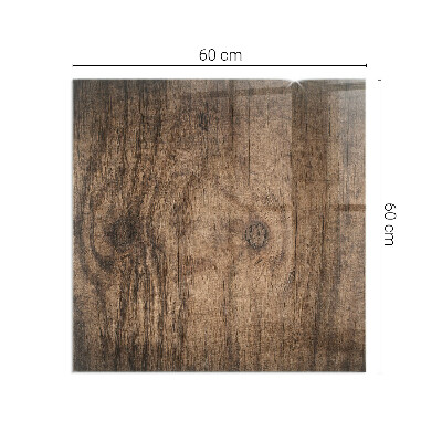 Protector de suelo para estufa rectangular Patrón de madera natural