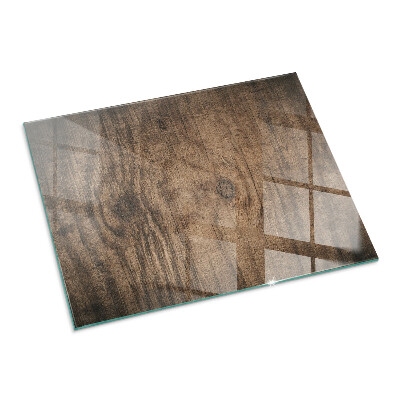 Protector de suelo para estufa rectangular Patrón de madera natural