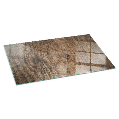 Protector de suelo para estufa rectangular Patrón de madera natural