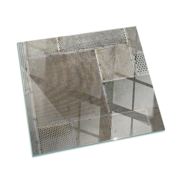 Protector de suelo para estufa rectangular Patrón de chapa perforada
