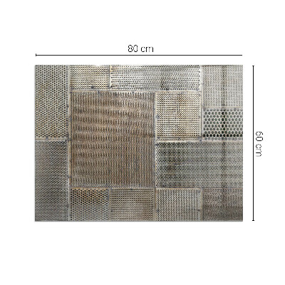 Protector de suelo para estufa rectangular Patrón de chapa perforada