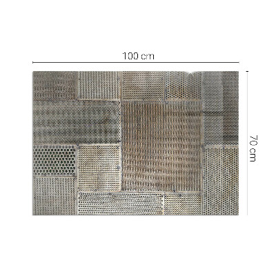 Protector de suelo para estufa rectangular Patrón de chapa perforada